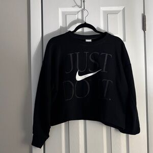 Nike Women's Black Crew Neck Sweater